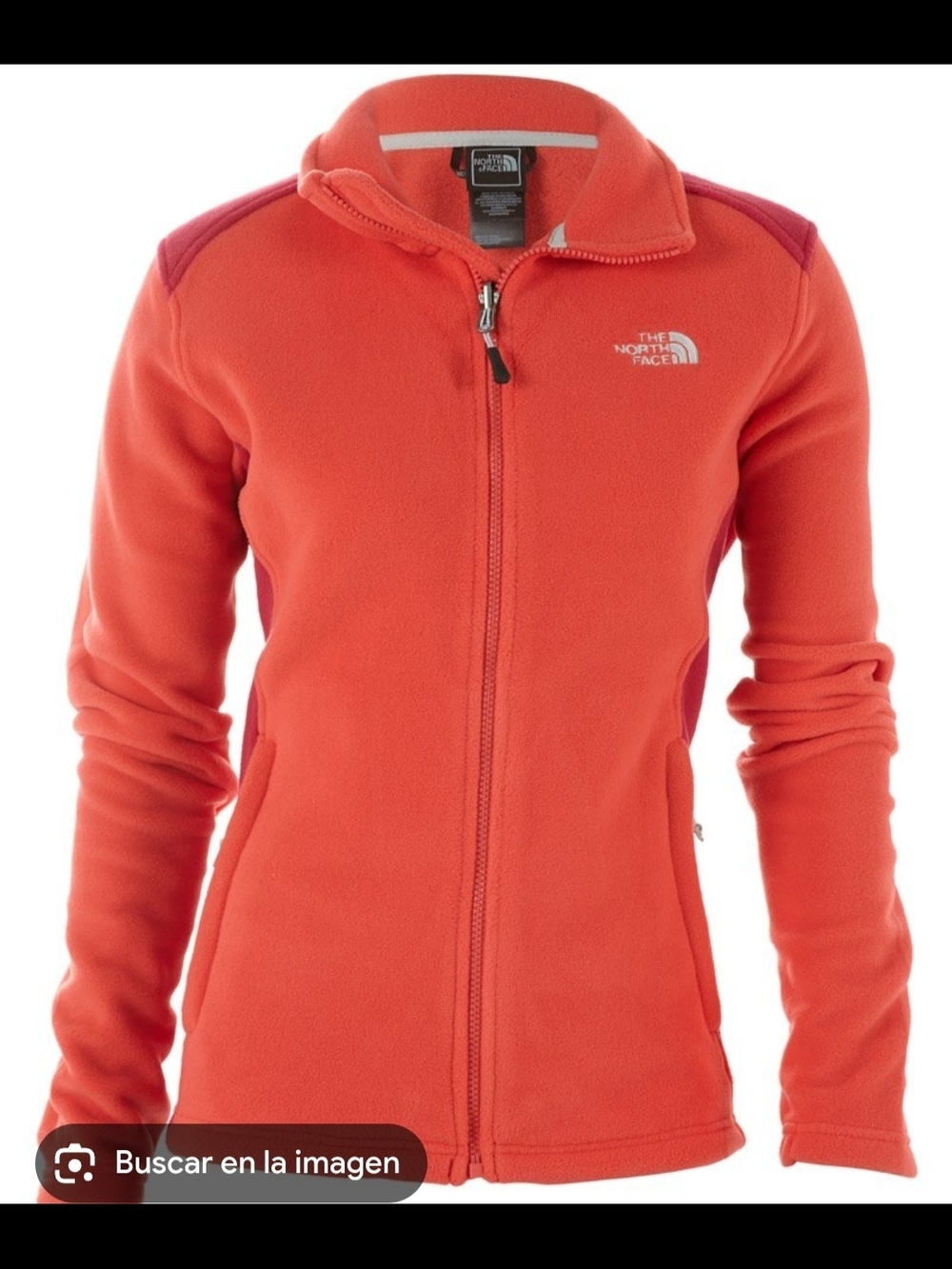 The North Face Women's Orange Fleece Jacket - Full-Zip